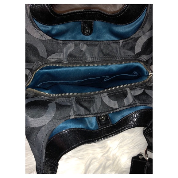 COACH Shoulder Bag-Women’s 
Purse Black/Grey👜 - Picture 5 of 7